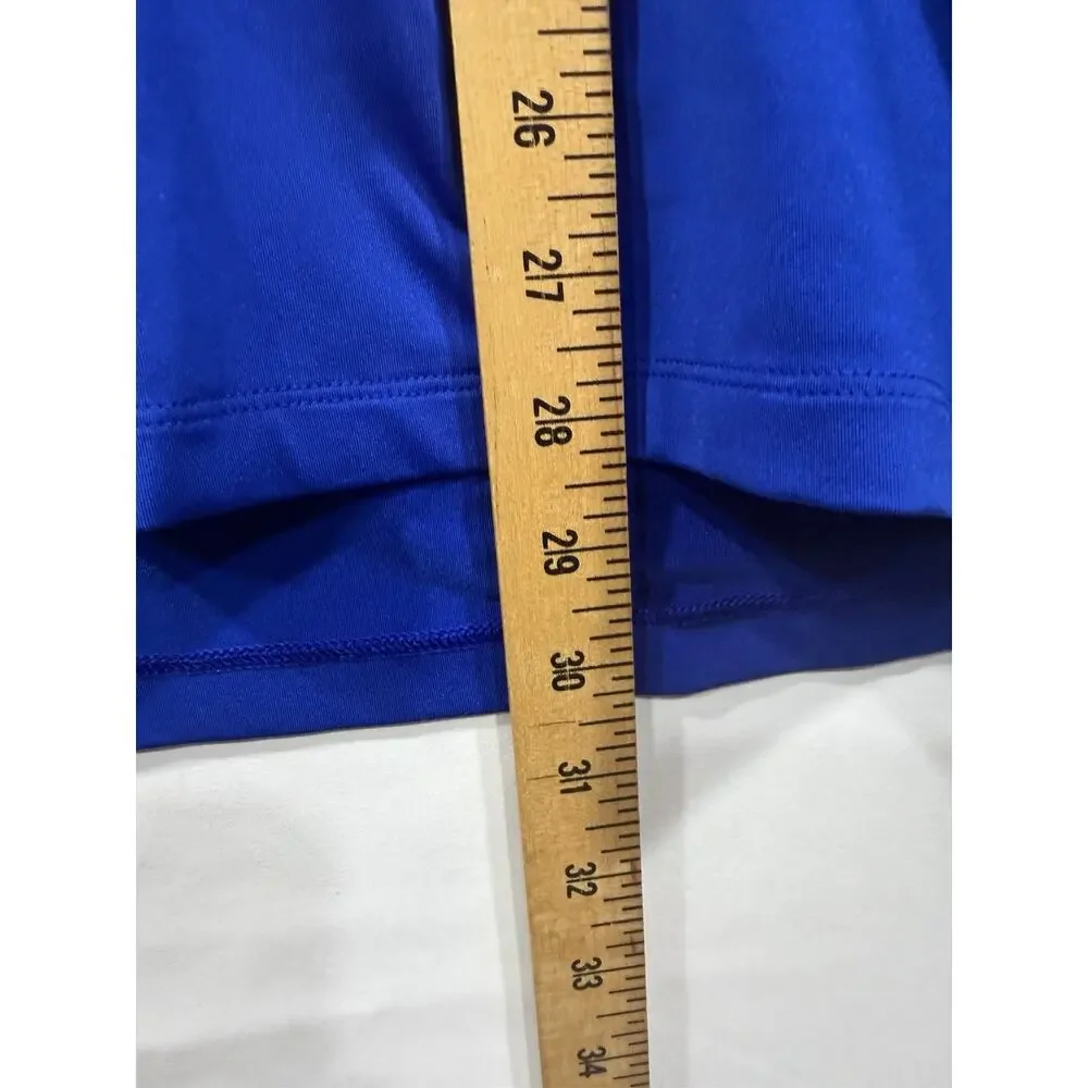 Ralph Lauren X Bright Bleu Poly POLO SHIRT Large L Preppy Golf Resort